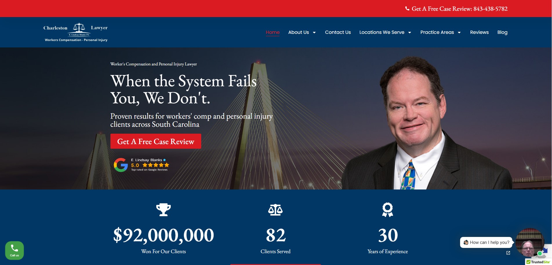 Charleston Lawyer website preview