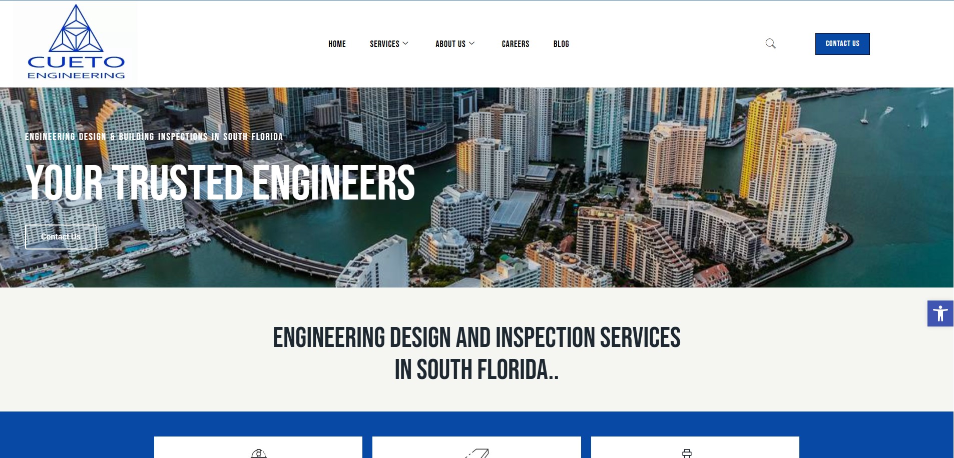 Cueto Engineering website preview