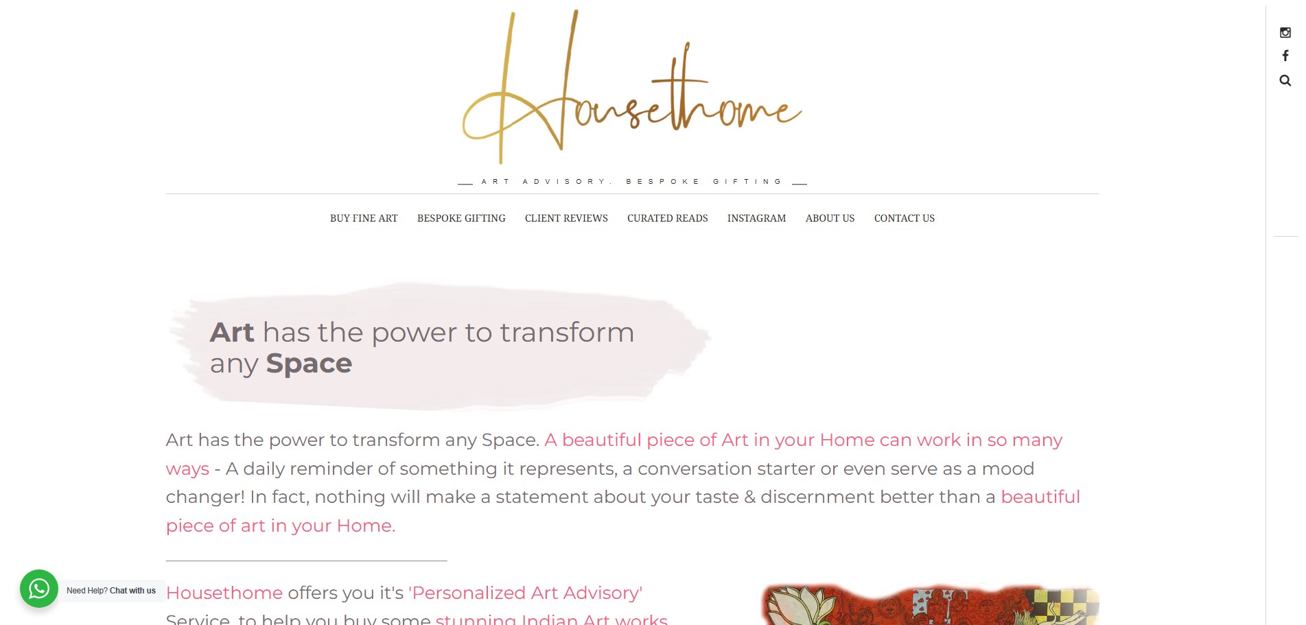 Housethome website preview