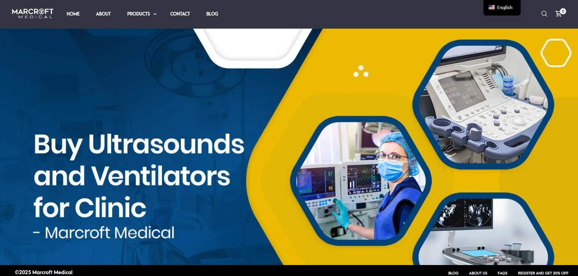 Marcroft Medical website preview