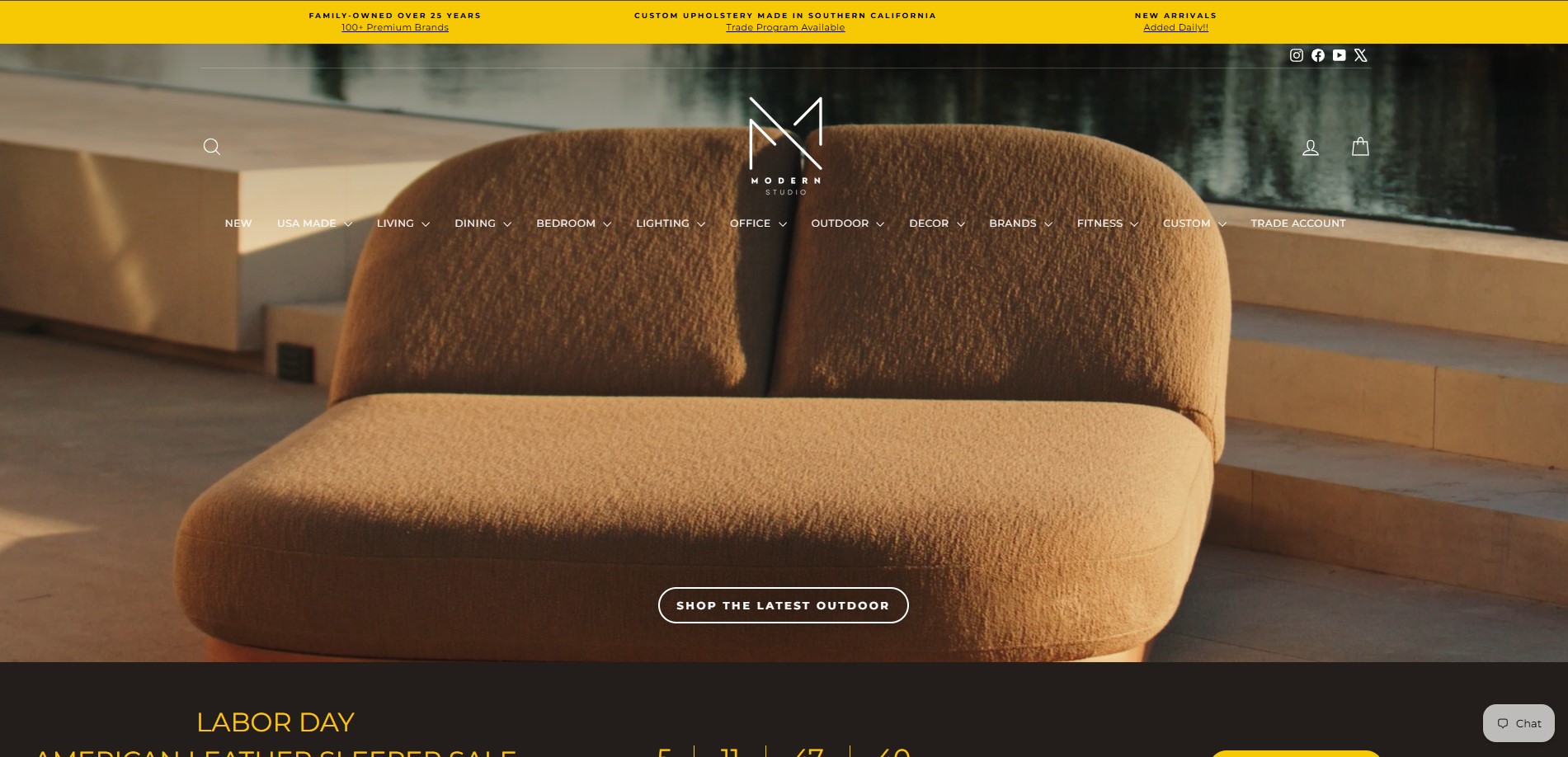 Modern Furnishings website preview