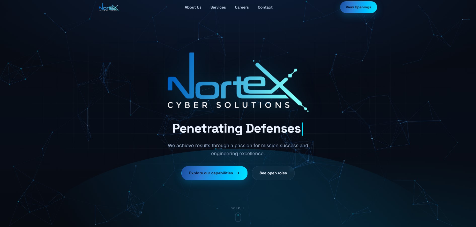 Nortex Cyber website preview