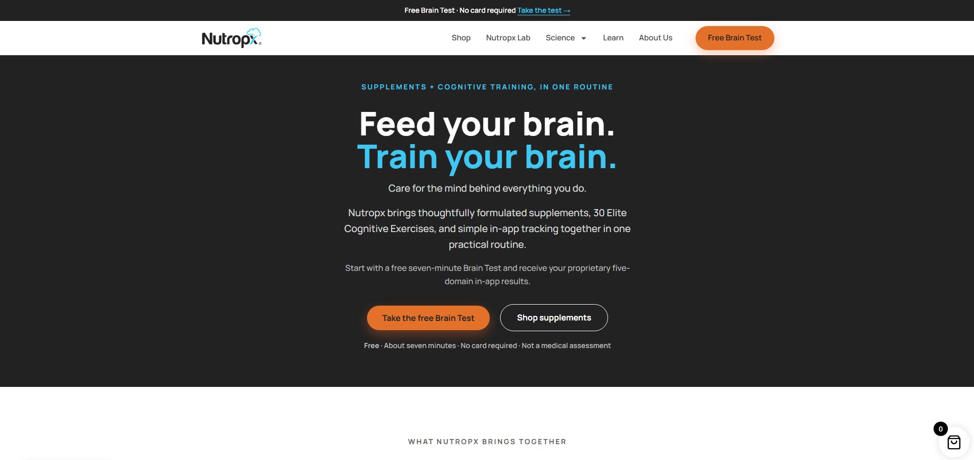 Nutropx website preview
