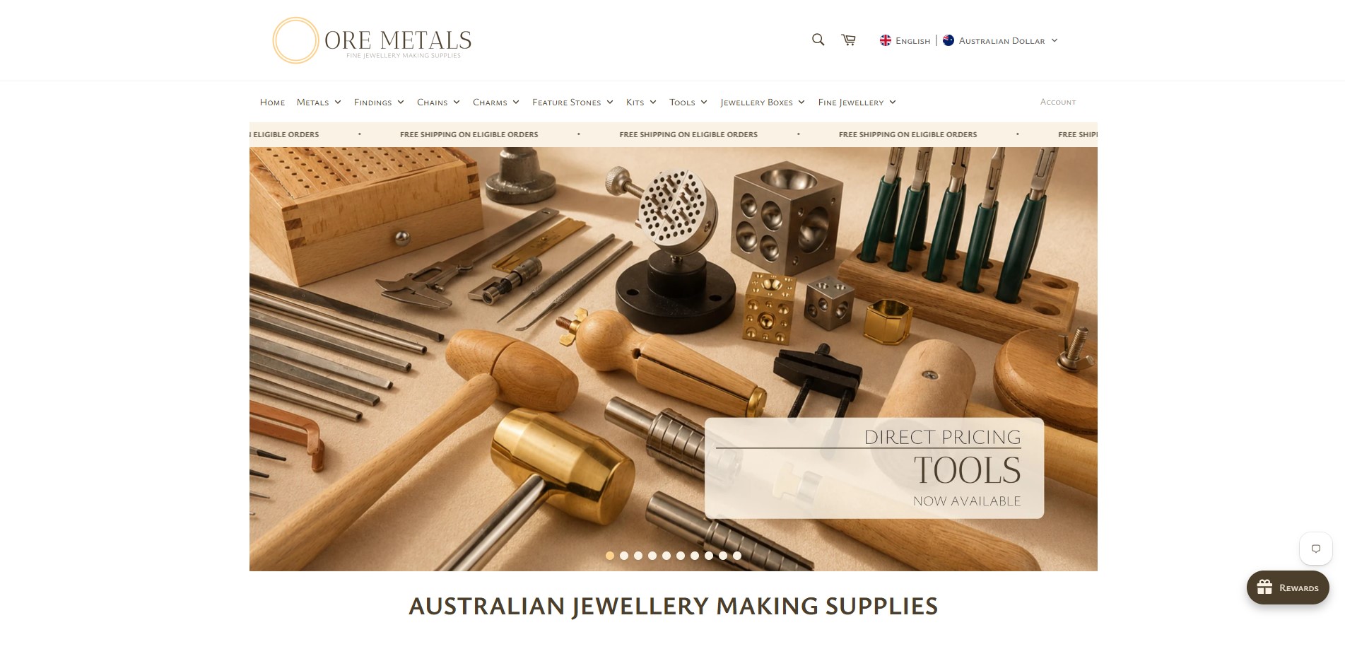 Ore Metals website preview