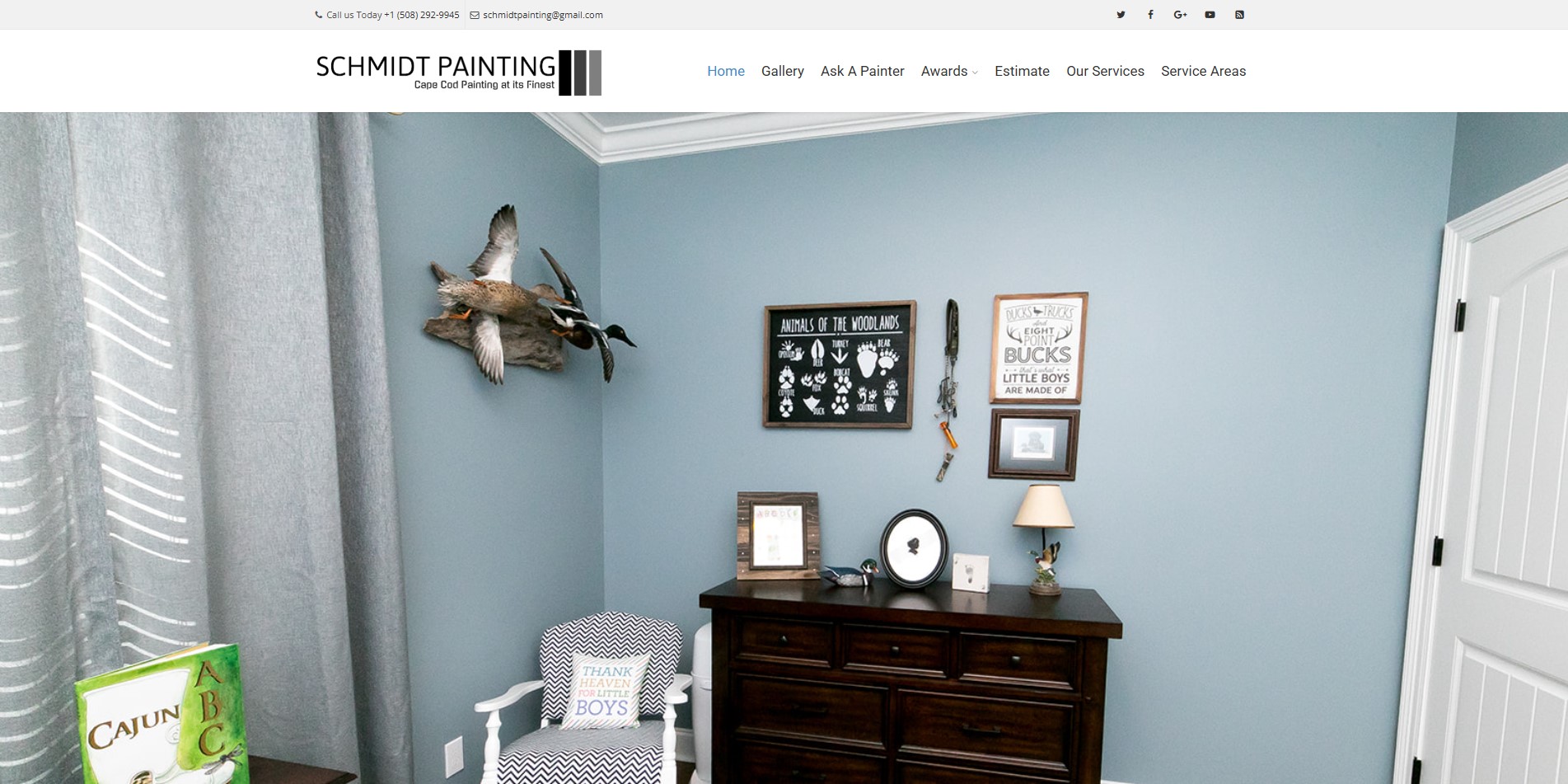 Schmidt Painting website preview
