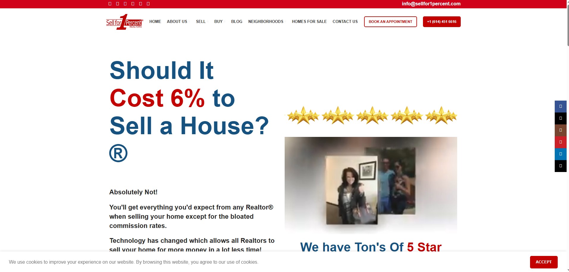 Sell for 1 Percent website preview