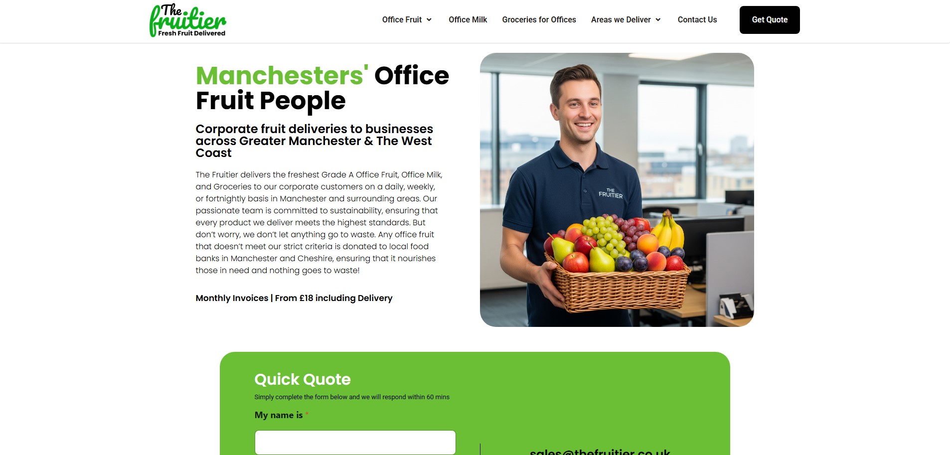 The Fruitier website preview